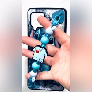 Nursing silicone bead keychain, medical worker keychain, CNA keychain